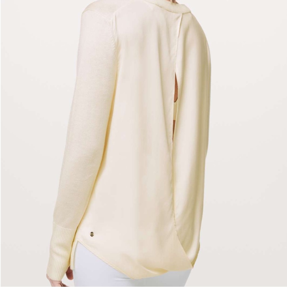 Lululemon Cashlux Still At Ease Lightweight Pullover Sweater size 8